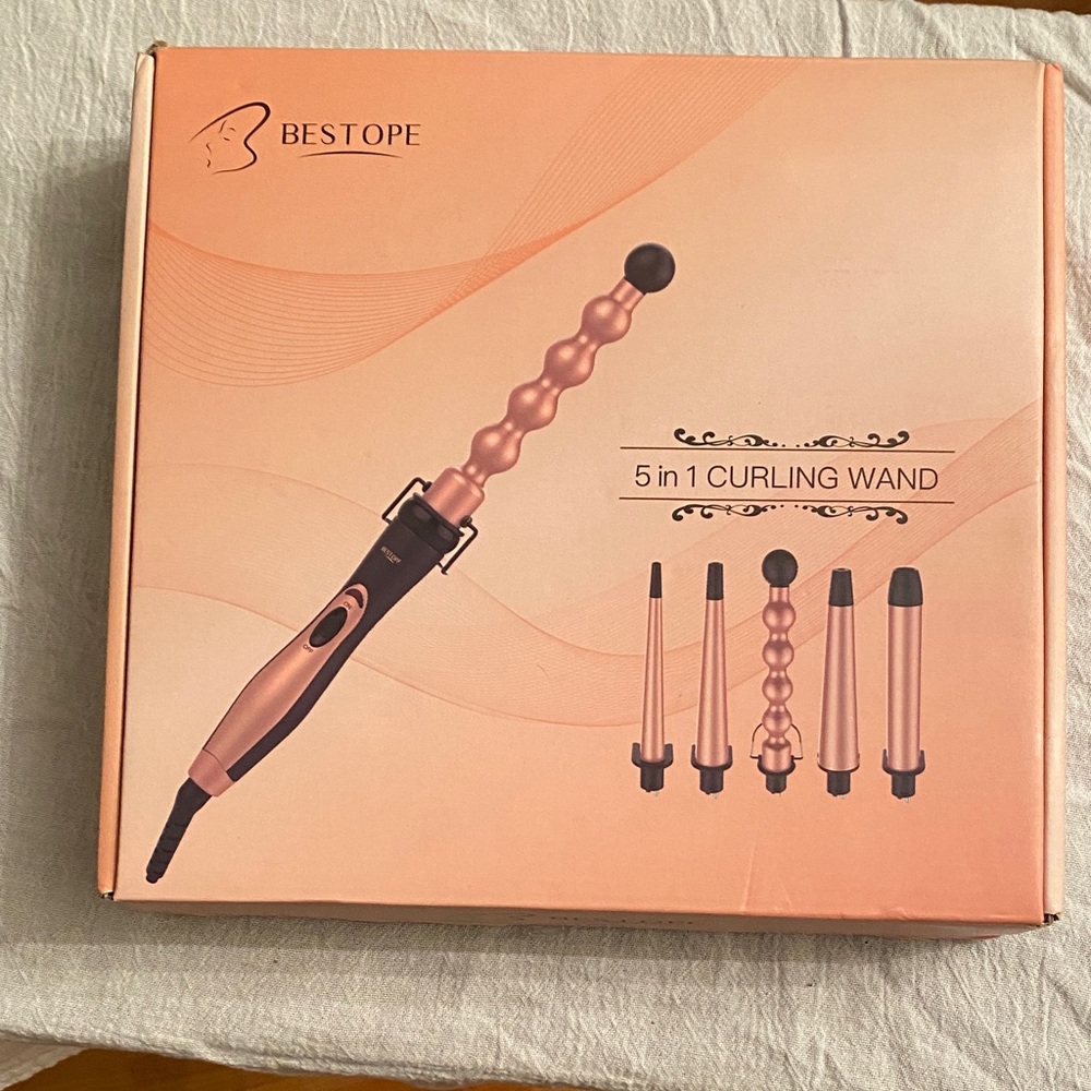 Bestope Rose Gold 5-in-1 Curling Wand